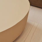 Leonardo - Minimal Beige Irregular Shaped Coffee Table Large