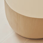 Leonardo - Minimal Beige Irregular Shaped Coffee Table Large