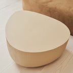 Leonardo - Minimal Beige Irregular Shaped Coffee Table Large