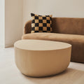 Leonardo - Minimal Beige Irregular Shaped Coffee Table Large