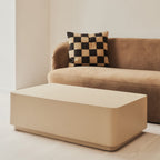 Angelo - Minimal Beige Rectangular Coffee Table Large