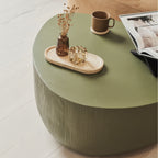 Leonardo - Minimal Olive Irregular Shaped Coffee Table Large