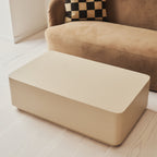 Angelo - Minimal Beige Rectangular Coffee Table Large