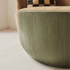 Leonardo - Minimal Olive Irregular Shaped Coffee Table Large