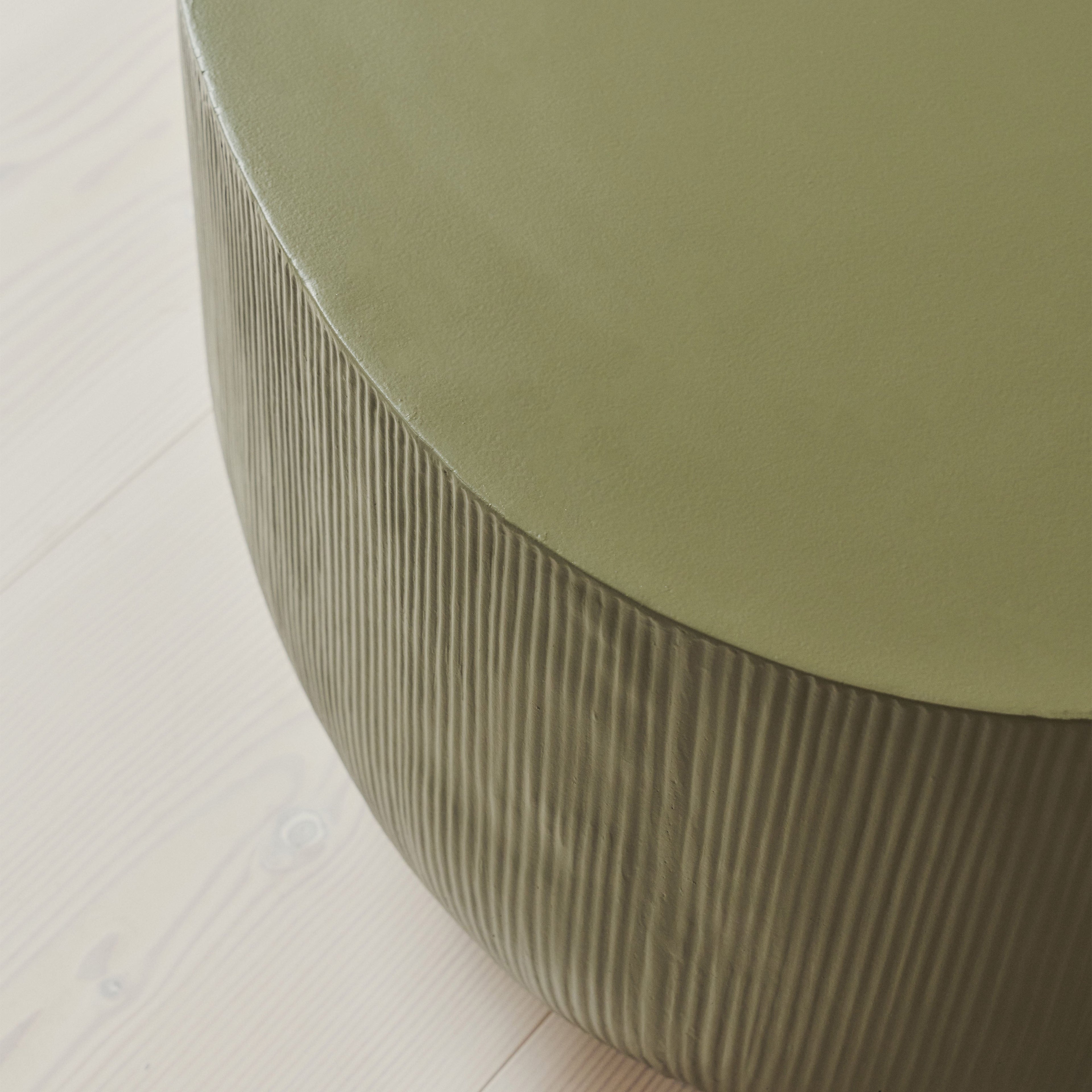 Leonardo - Minimal Olive Irregular Shaped Coffee Table Large