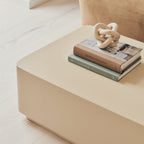 Angelo - Minimal Beige Rectangular Coffee Table Large