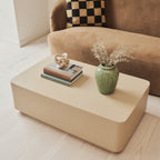 Angelo - Minimal Beige Rectangular Coffee Table Large