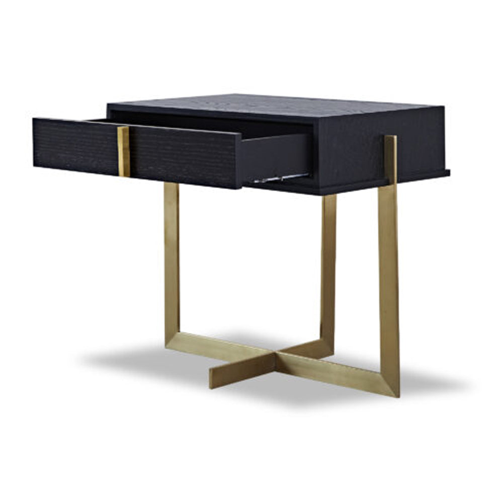 Archivolto Bedside Table - Brushed Brass
