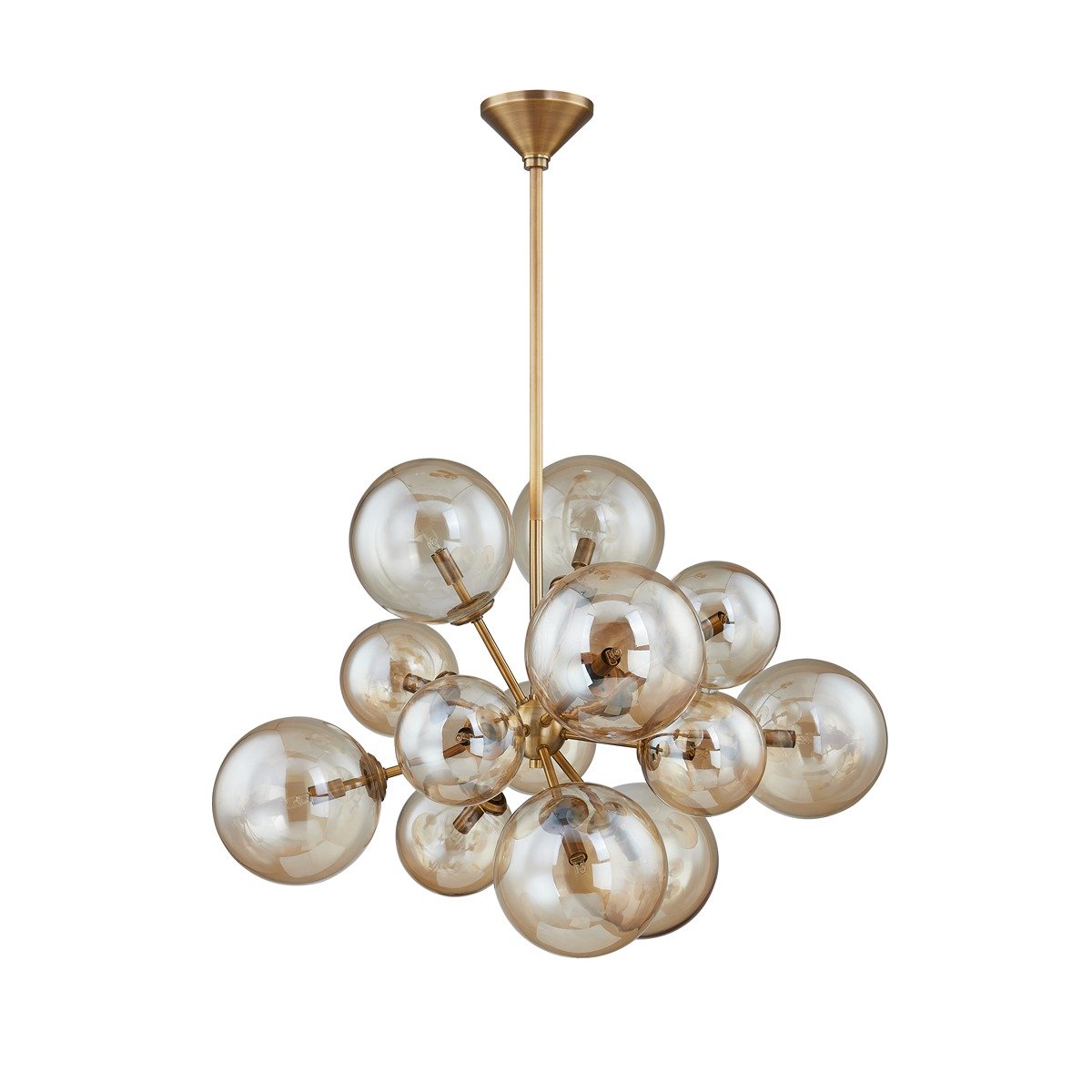 Santee 13 Light Chandelier - Patina Brass