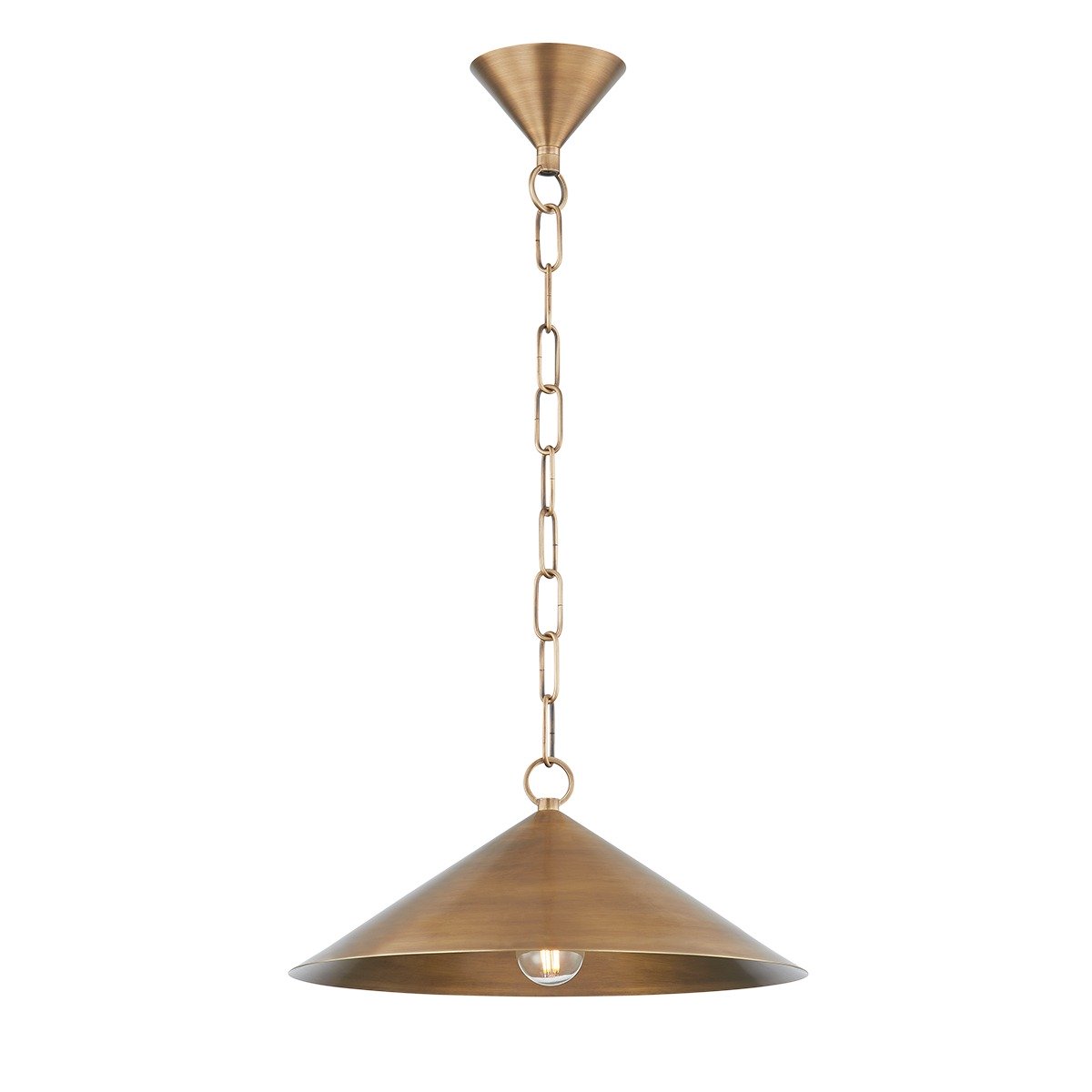 Midvale 1 Light Pendant Light - Patina Brass