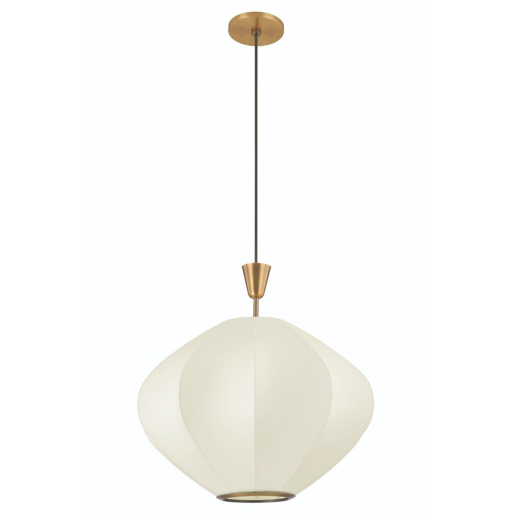 Arden 1 Light Pendant Light - Patina Brass