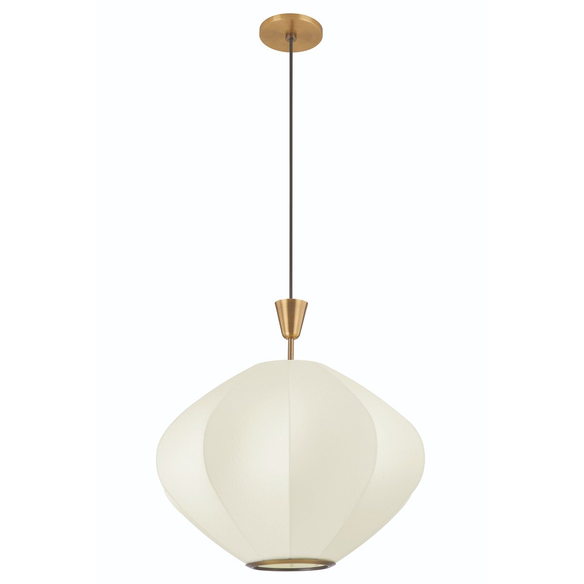 Arden 1 Light Pendant Light - Patina Brass