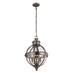 Adams 3 Light Chandelier - Antique Nickel