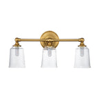 Feiss Huguenot Lake 3 Light Above Mirror Light - Brass