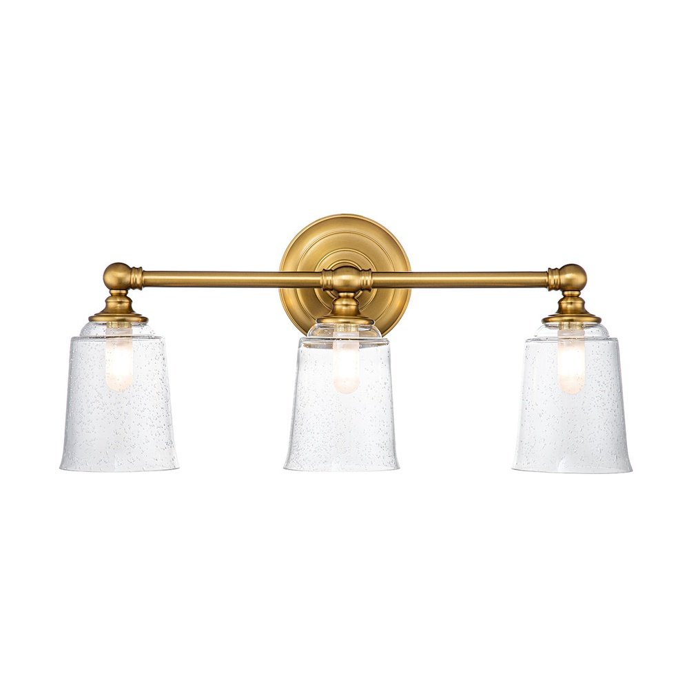 Feiss Huguenot Lake 3 Light Above Mirror Light - Brass