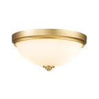 Feiss Malibu 2 Light Flush Mount Light - Brass | Outlet