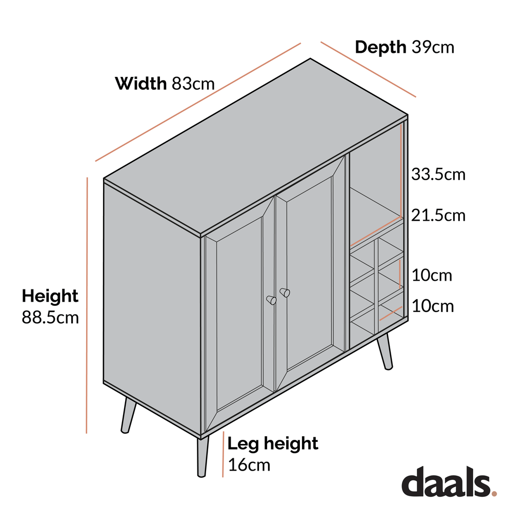 Frances Woven Rattan Drinks Cabinet, Natural