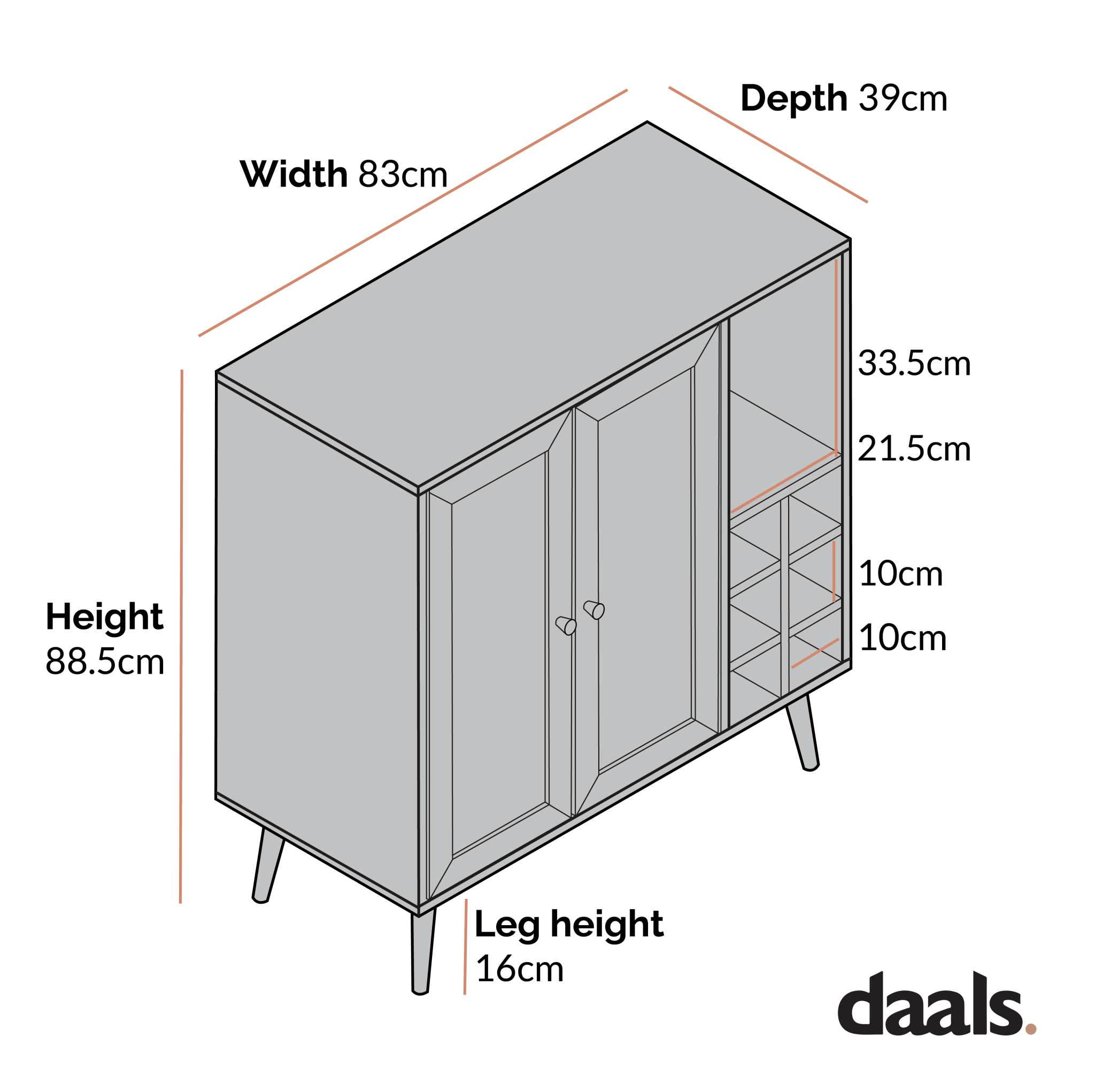Frances Woven Rattan Drinks Cabinet, Natural