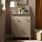 Oakham Small Sideboard with Drawer, Deep Greige