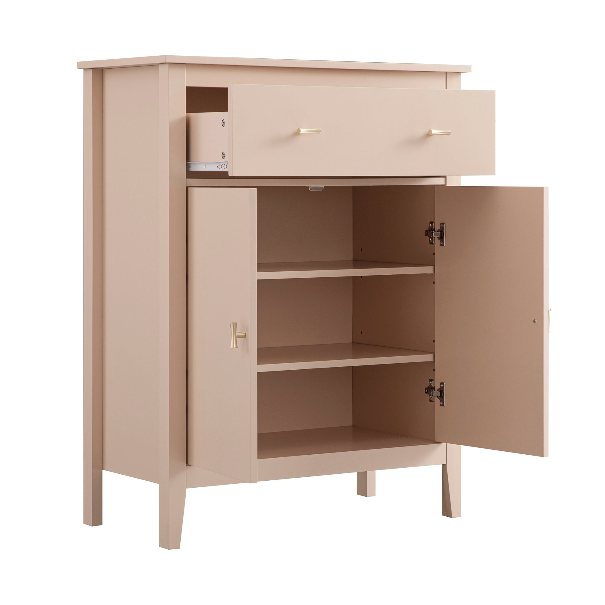 Oakham Small Sideboard with Drawer, Nude Pink