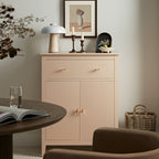 Oakham Small Sideboard with Drawer, Nude Pink