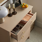 Oakham Small Sideboard with Drawer, Nude Pink