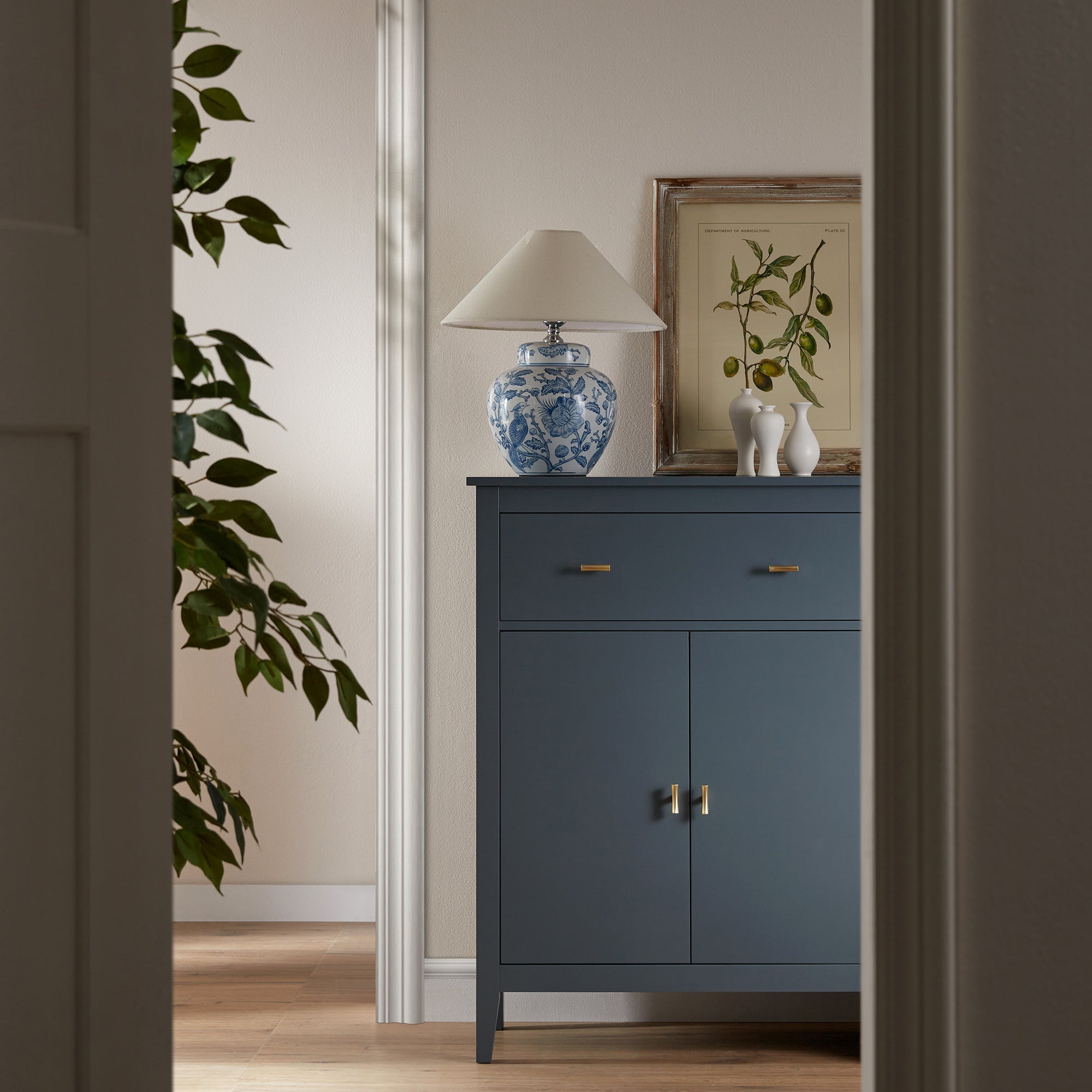 Oakham Small Sideboard with Drawer, Stormy Blue
