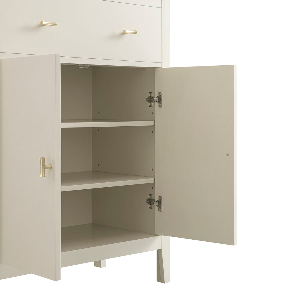 Oakham Small Sideboard with Drawer, Shaded White