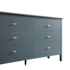 Oakham Chest of 6 Drawers, Stormy Blue