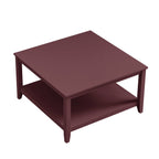 Oakham 80cm Square Coffee Table, Wild Cherry