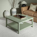 Oakham 80cm Square Coffee Table, Desert Sage