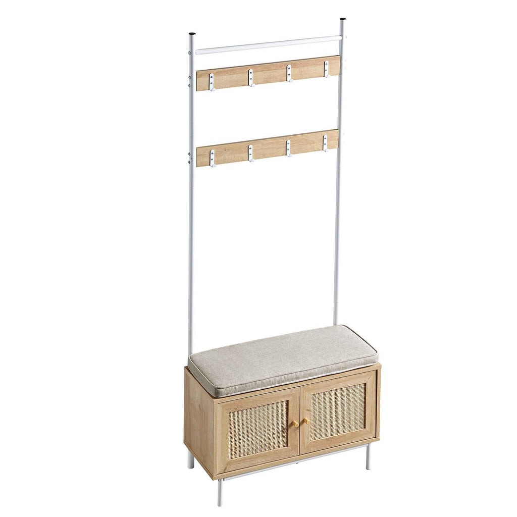 Frances Woven Hallway Unit with Cushion, Natural