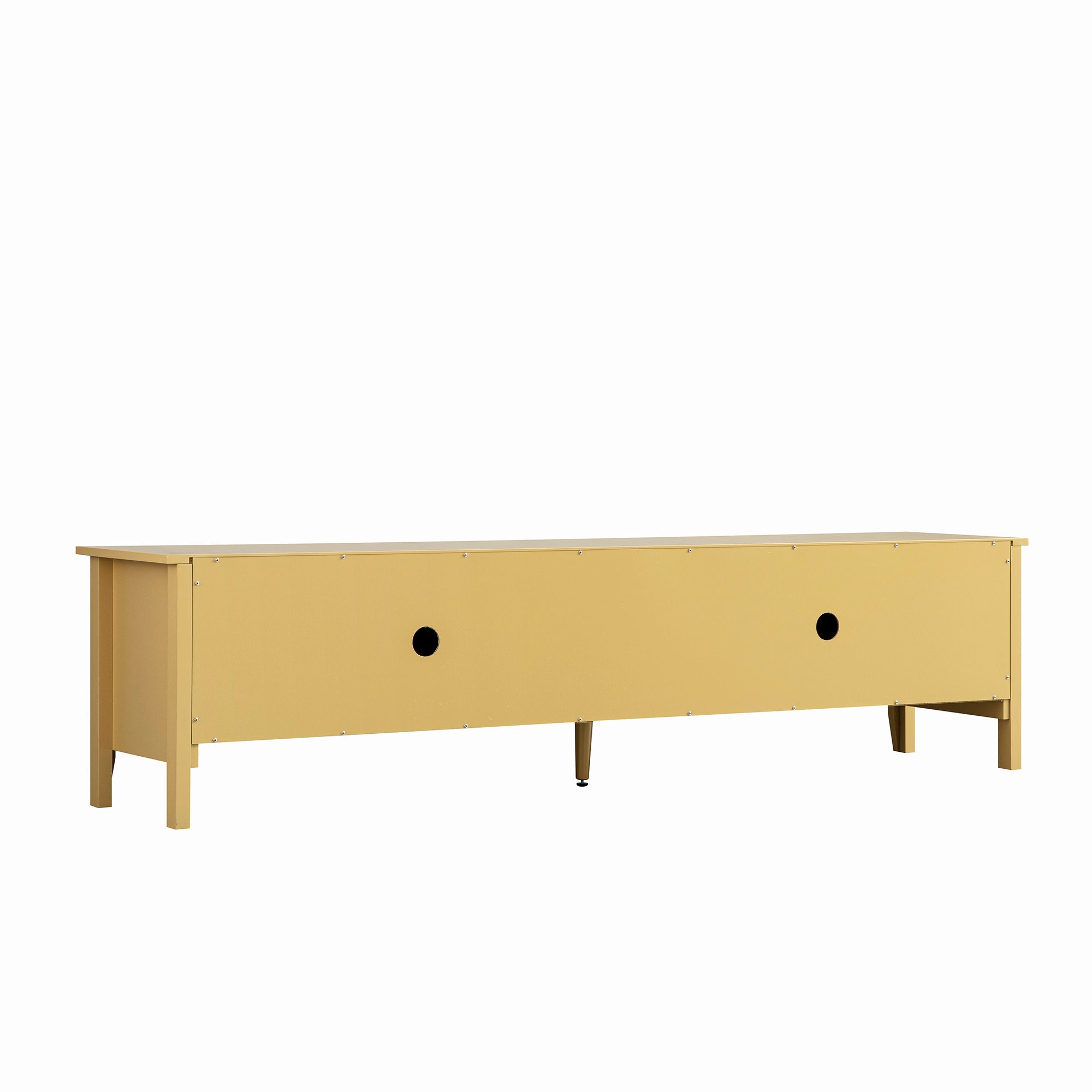 Oakham 180cm Wide TV Unit, Rattan Yellow