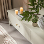 Oakham 180cm Wide TV Unit, Shaded White