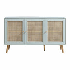 Frances Woven Rattan 3-Door Sideboard, Mint