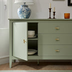 Oakham Wide Sideboard with Drawers, Desert Sage