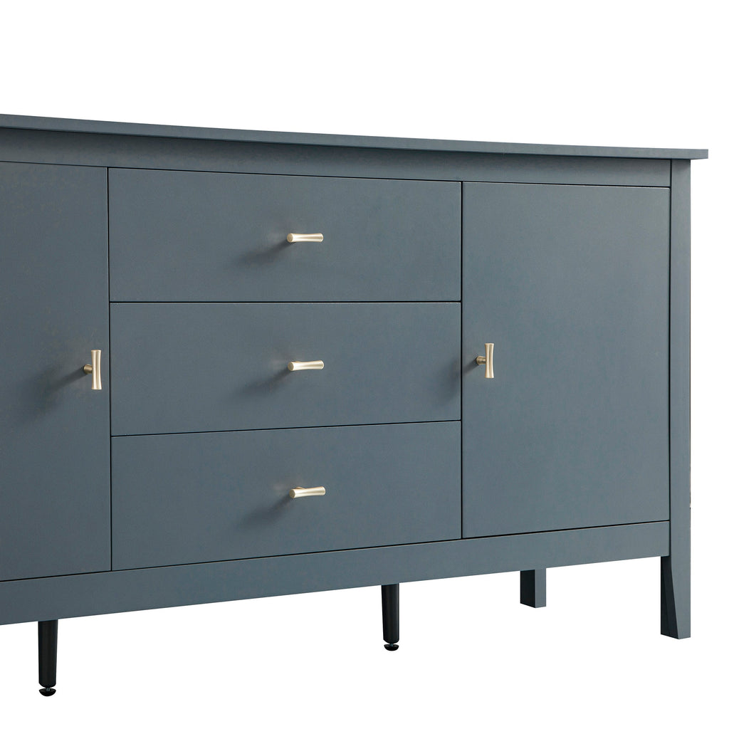 Oakham Wide Sideboard with Drawers, Stormy Blue