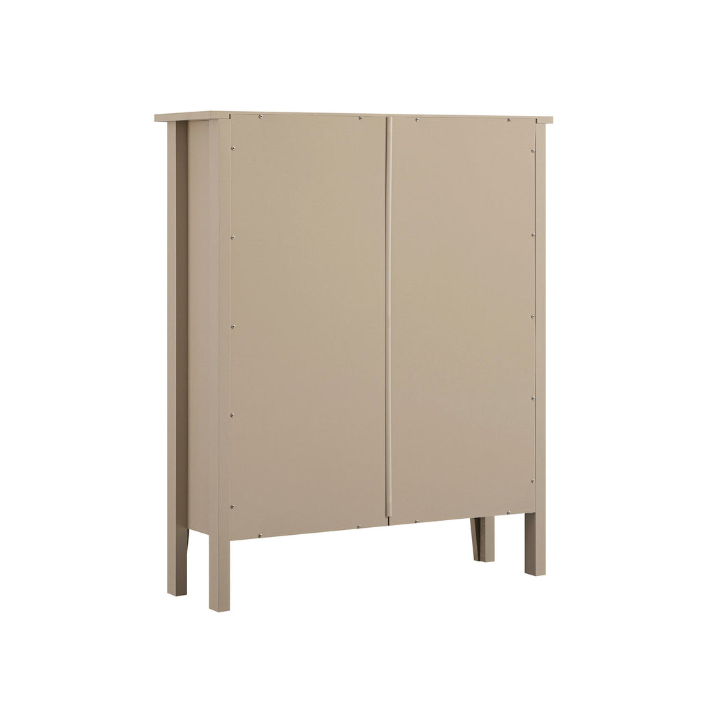 Oakham 2-Tier Shoe Cabinet, Deep Greige