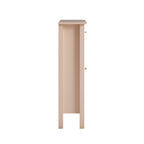 Oakham 2-Tier Shoe Cabinet, Nude Pink