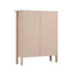Oakham 2-Tier Shoe Cabinet, Nude Pink