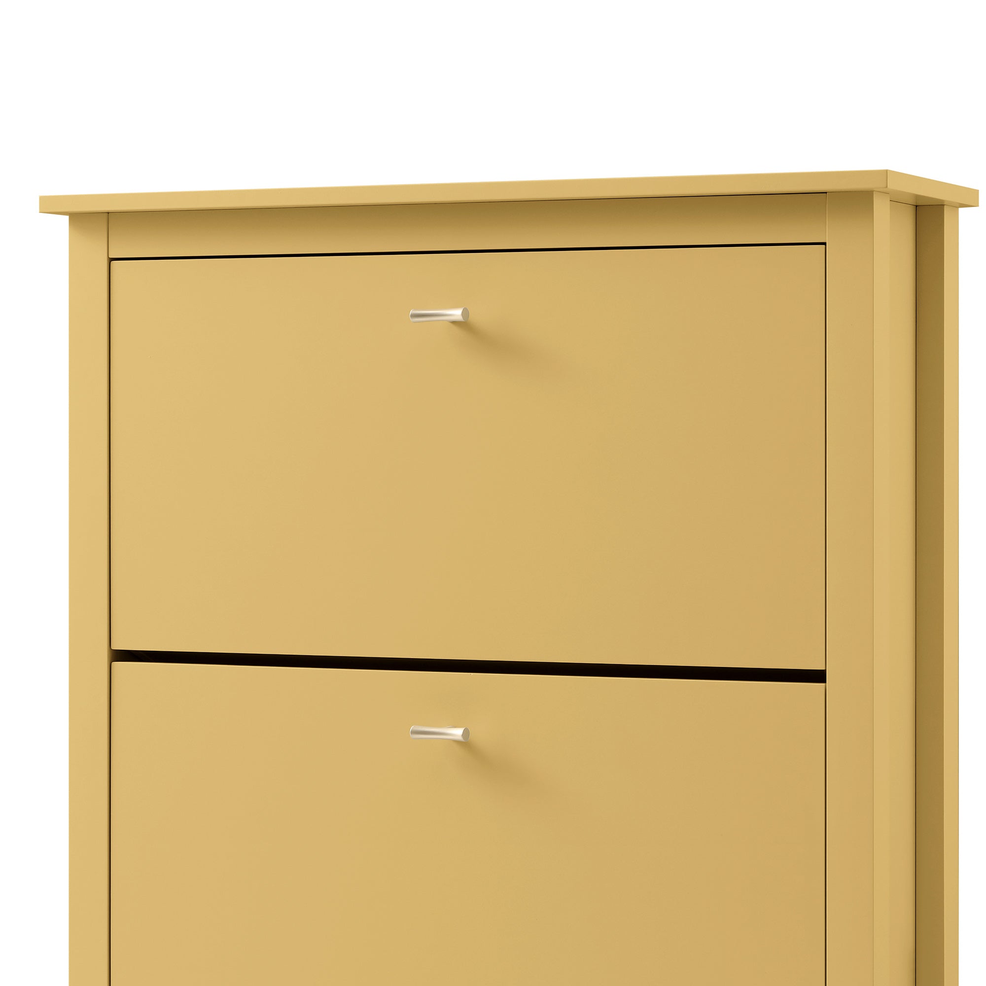 Oakham 2-Tier Shoe Cabinet, Rattan Yellow