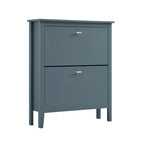 Oakham 2-Tier Shoe Cabinet, Stormy Blue