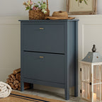 Oakham 2-Tier Shoe Cabinet, Stormy Blue