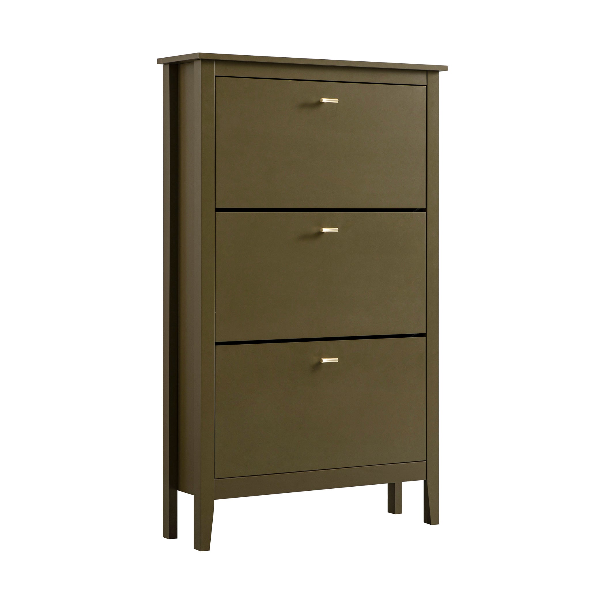 Oakham 3-Tier Shoe Cabinet, Olive Grove