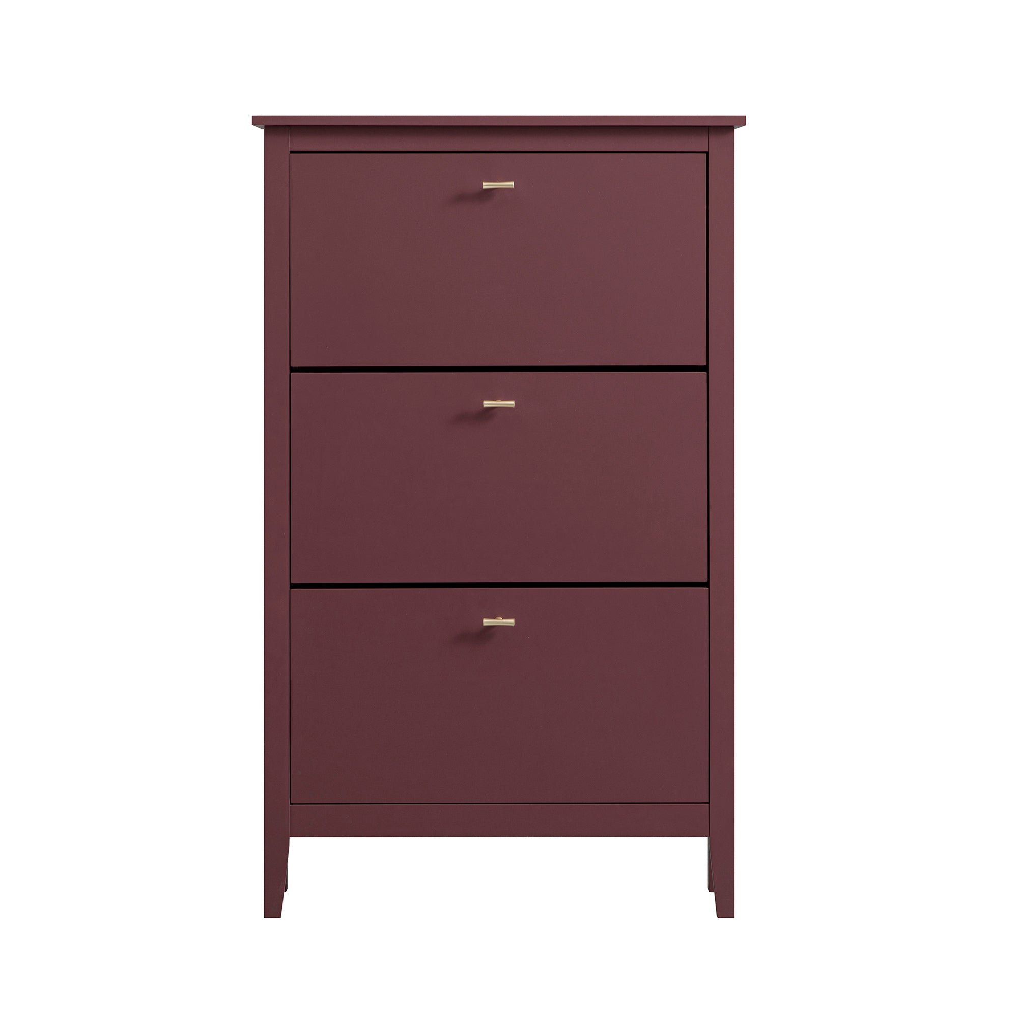 Oakham 3-Tier Shoe Cabinet, Wild Cherry