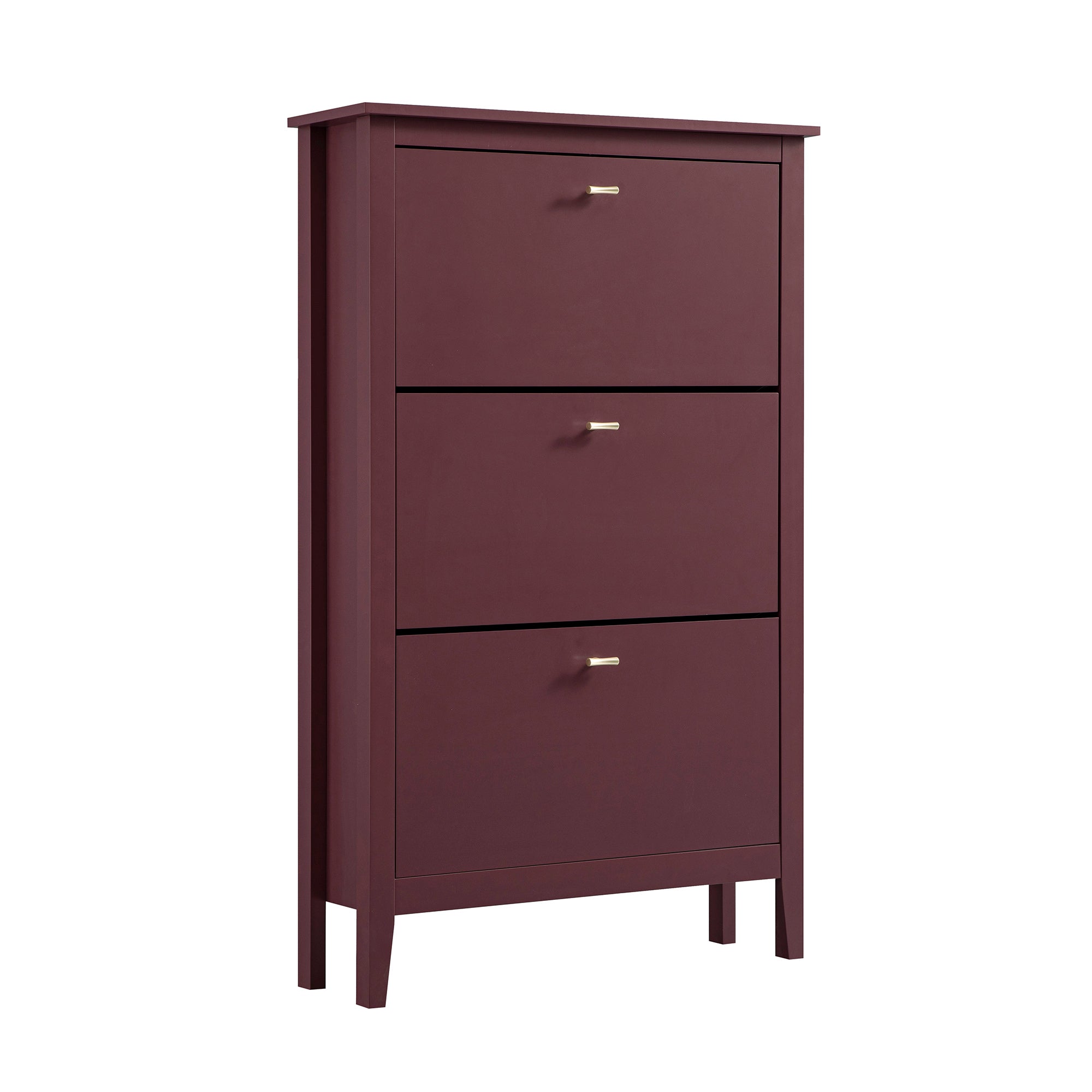 Oakham 3-Tier Shoe Cabinet, Wild Cherry