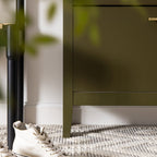 Oakham 2-Tier Shoe Cabinet with Top Drawer, Olive Grove