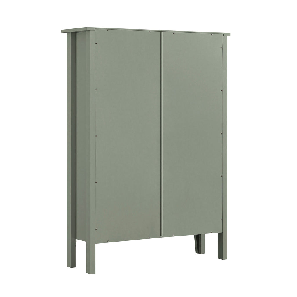 Oakham 2-Tier Shoe Cabinet with Top Drawer, Desert Sage
