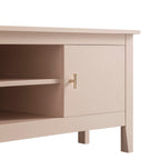 Oakham 120cm Corner TV Unit, Nude Pink