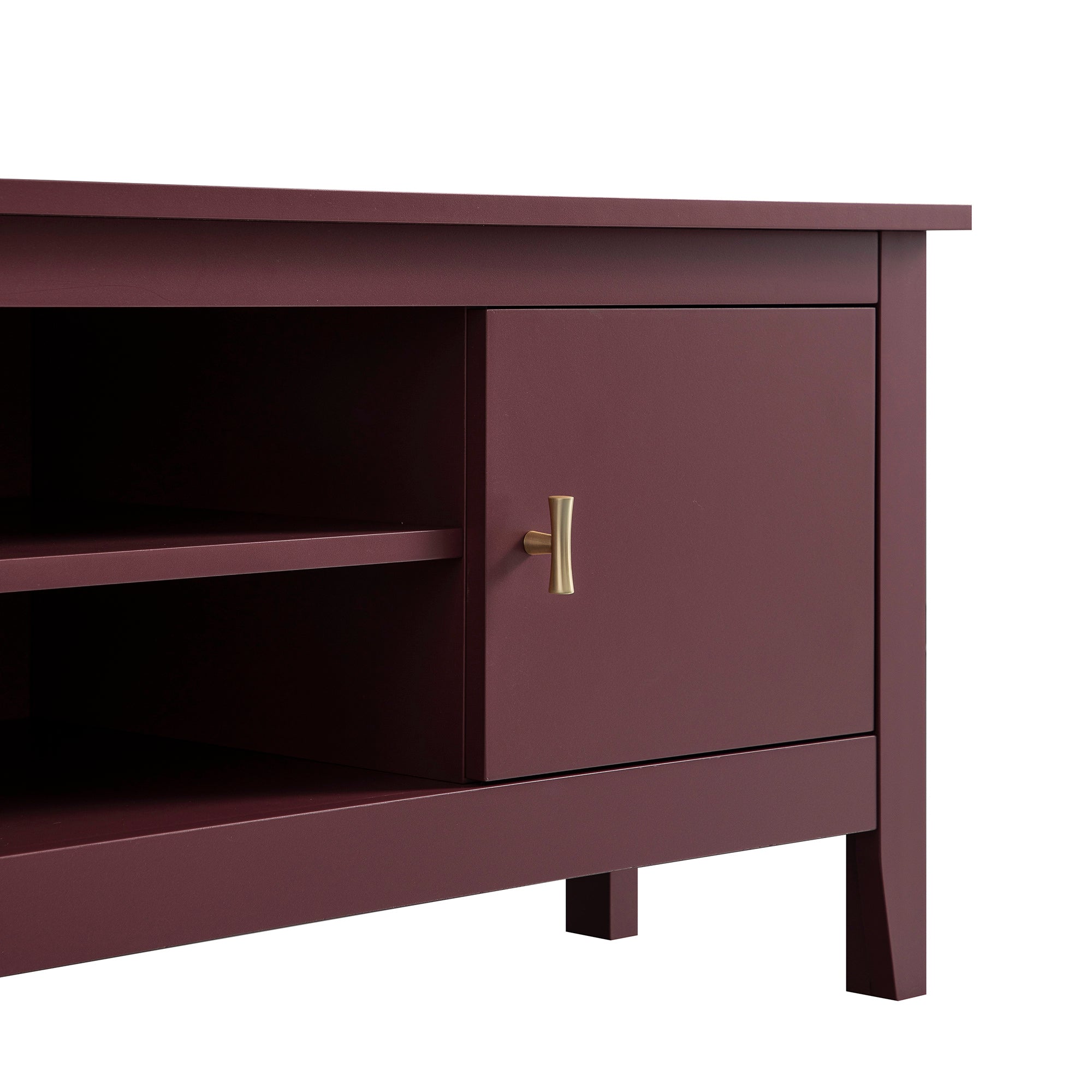 Oakham 120cm Corner TV Unit, Wild Cherry